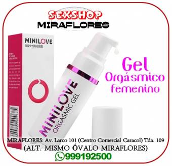 GEL ORGASMICO FEMENINO - MINILOVE / SEXSHOP MIRAFLORES