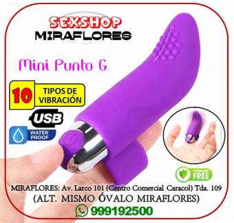 MINI VIBRADOR PUNTO G - FINGER FUN VIBE / SEXSHOP MIRAFLORES
