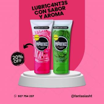 LUBR1C4NT3S CON SABOR Y AROMA COMESTIBLES.