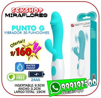 SNAPPY VIBRADOR PUNTO G / 30 FUNCIONES / SEXSHOP MIRAFLORES