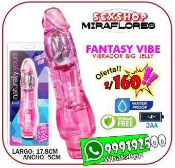 VIBRADOR BIG JELLY - BLUSH - SEXSHOP MIRAFLORES