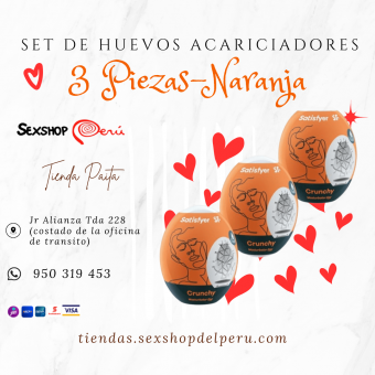 SEXSHOP69...WPP: 950319453-- SET DE HUEVOS NARANJAS --PAITA