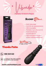 SEXSHOP69.. WPP : 950319453--VIBRADOR NEGRO....PAITA --GIRATORIO