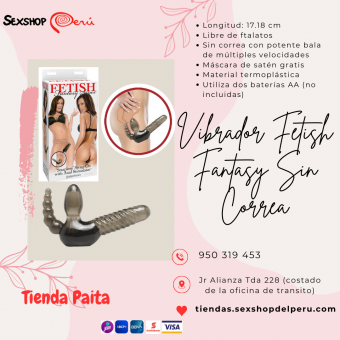 SEXSHOP69..WPP: 950319453--PAITA.. DOBLE CON CORREA....VIBRADOR...