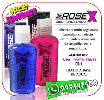 EROSEX GEL MULTIORGASMICO - LUBRICANTE ESTIMULANTE FEMENINO - SEXSHOP MIRAFLORES