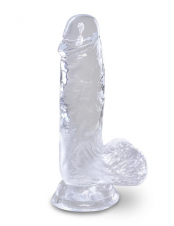 SEXSHOP69..WPP: 950319453... DILDO 7¨TRASPARENTE ... CON TESTICULOS