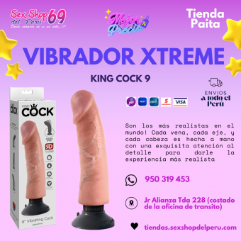 SEXSHOP69..WPP: 95039453--PAITA -- KNG COCK 9 -- VIBRADOR