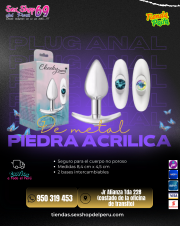 SEXSHOP69..WPP: 950319453--PAITA -- TAPON CON DOS GEMAS INTERCAMBIABLES