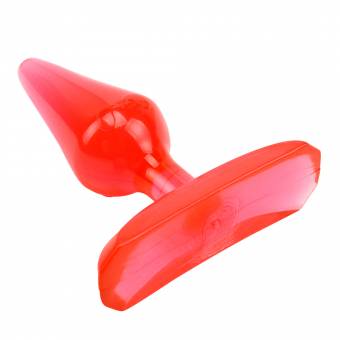 SEXSHOP69..WPP: 950319453--PAITA -- PLUG TRANSPARENTE ROJO