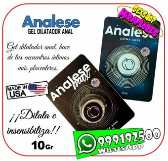 ANALESE GEL DILATADOR ANAL - INSENSIBILIZANTE ANAL - SEXSHOP MIRAFLORES