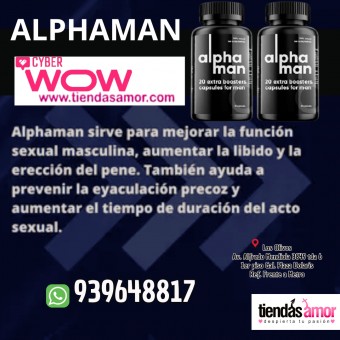 Alphaman Potenciador 100% Natural Efectivo