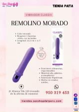SEXSHOP69..WPP: 950319453--PAITA -- REMOLINO MORADO--VIBRADOR --
