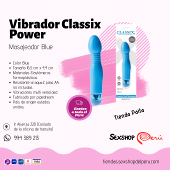 SEXSHOP6--WPP: 950319453-PAITA -- MASAJEADOR BLUE CLASSIX