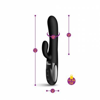 SEXSHOP69..WPP: 950319453--PAITA -- VIBRADOR CONEJO - NEGRO