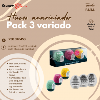 SEXSHOP69..WPP: 950319453--PAITA -- SET DE 3 EGG --PASTURVADORES