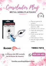 SEXSHOP69--WPP: 950319453--PAITA -- PLUG CON JEMA PLATEADO