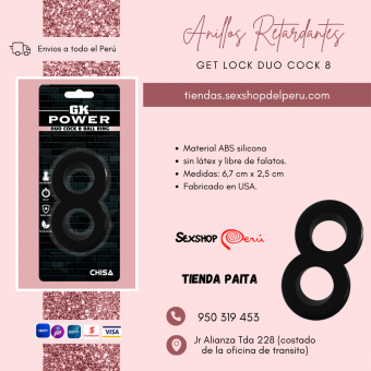 SEXSHOP69.. DUO COCK 8-- WPP: 950319453--PAITA -- ANILLOS