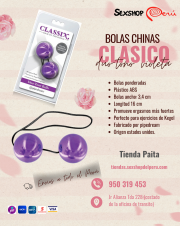 SEXSHOP69..WPP: 950319453.--PAITA.. BOLAS CHINAS DUO-- TONE VIOLETA