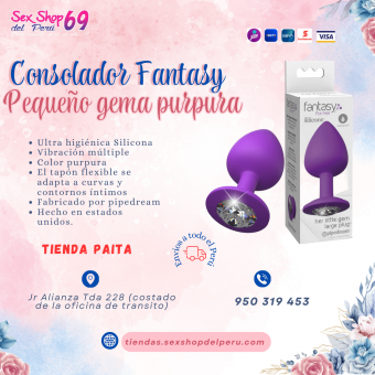 SEXSHOP69..WPP: 950319453--PAITA -- PLUG MORADO -- GEMA PEQUEÑA