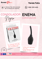 SEXSHOP69..WPP:950319453-PAITA - ENEMA CURVO --NEGRO