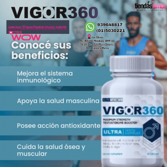 Potente estimulante  Con Vigor 360