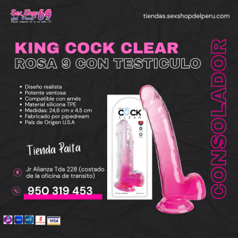 SEXSHOP69..WPP: 950319453--PAITA -- CONSOLADOR .. CLEAR .... ROSA... TRANSPARENTE