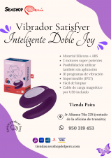 SEXSHOP69..WPP: 950319453..PAITA-- DOBLE JOY ... VIBRADOR .... SATISFYER