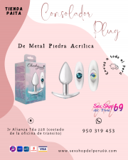 SEXSHOP69..WPP: 950319453-PAITA -- PLUG ANALES-- 2 CABEZALES .. INTERCAMBIABLES