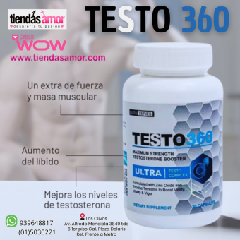 POTENCIADOR TESTO ULTRA 360 NATURAL SEXSHOP