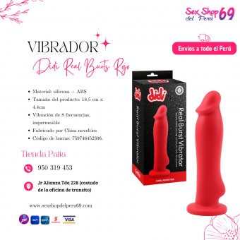 SEXSHOP69..WPP: 950319453-PAITA ... DIDI BURTS.. VIBRADOR ROJO