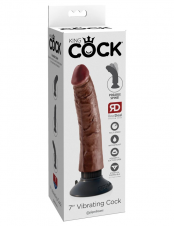 SEXSHOP69..WPP: 950319453.--PAITA -- VIBRADOR .. MARRON #7-- KINGCOCK