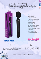 SEXSHOP69..WPP: 950319453-PAITA -- VIBRADOR VRITA.. COMPLETA .. NEGRA