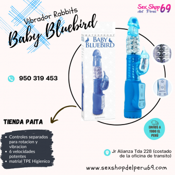 SEXSHOP69..WPP: 950319453.--PAITA -- BLUEBIRD .. ,AZUL .. CONEJO VIBRADOR