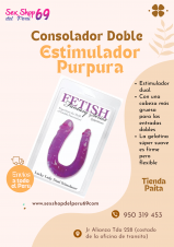SEXSHOP69..EPP: 950319453--PAITA -- DOBLE ESTIMULACION .. SOLOR PURPURA